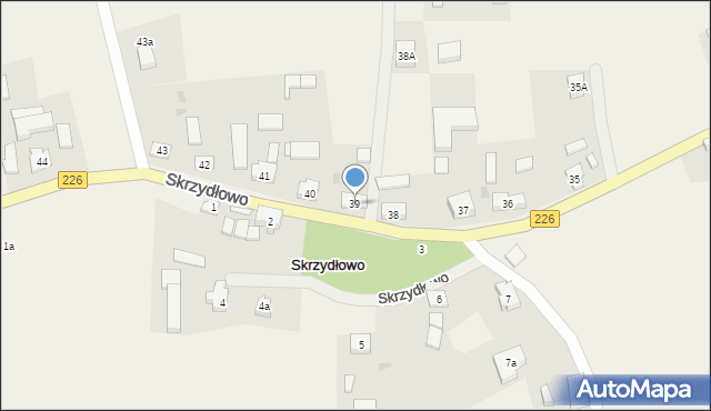 Skrzydłowo, Skrzydłowo, 39, mapa Skrzydłowo