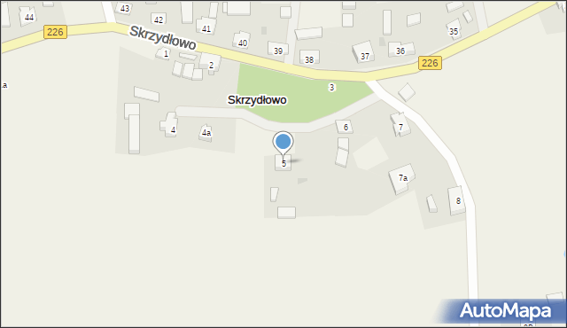 Skrzydłowo, Skrzydłowo, 5, mapa Skrzydłowo