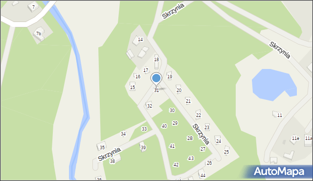 Skrzynia, Skrzynia, 31, mapa Skrzynia