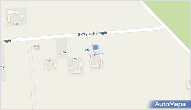 Skrzynice Drugie, Skrzynice Drugie, 67, mapa Skrzynice Drugie