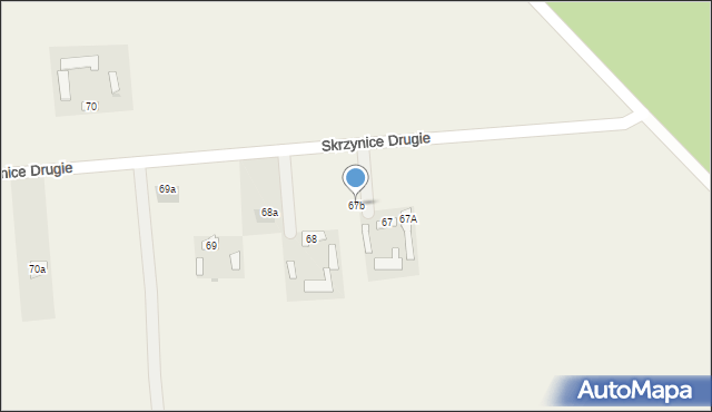 Skrzynice Drugie, Skrzynice Drugie, 67b, mapa Skrzynice Drugie