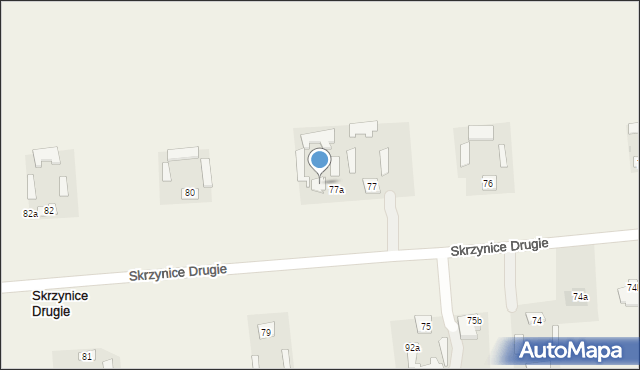 Skrzynice Drugie, Skrzynice Drugie, 78, mapa Skrzynice Drugie
