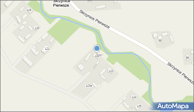 Skrzynice Pierwsze, Skrzynice Pierwsze, 122, mapa Skrzynice Pierwsze