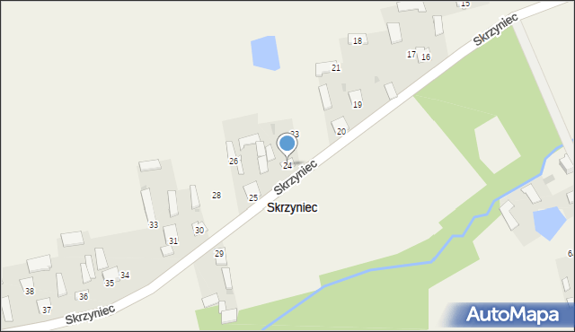 Skrzyniec, Skrzyniec, 24, mapa Skrzyniec