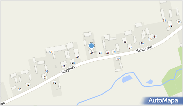 Skrzyniec, Skrzyniec, 45, mapa Skrzyniec