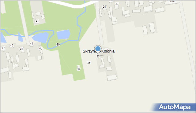 Skrzyniec-Kolonia, Skrzyniec-Kolonia, 33, mapa Skrzyniec-Kolonia