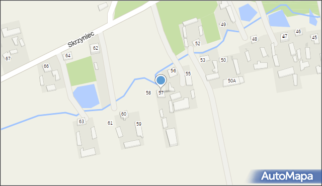 Skrzyniec-Kolonia, Skrzyniec-Kolonia, 57, mapa Skrzyniec-Kolonia