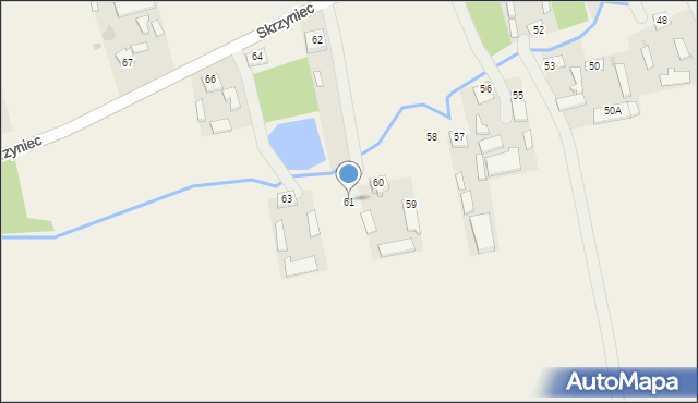 Skrzyniec-Kolonia, Skrzyniec-Kolonia, 61, mapa Skrzyniec-Kolonia