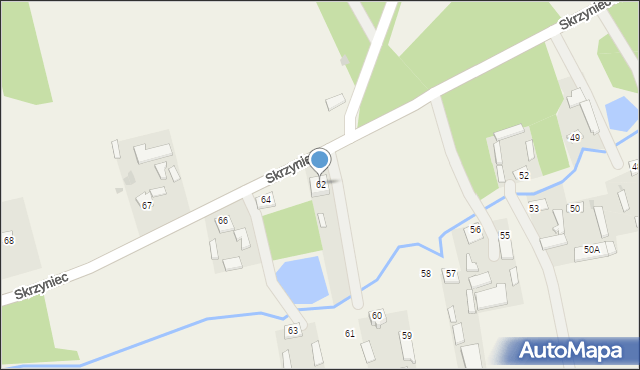 Skrzyniec-Kolonia, Skrzyniec-Kolonia, 62, mapa Skrzyniec-Kolonia