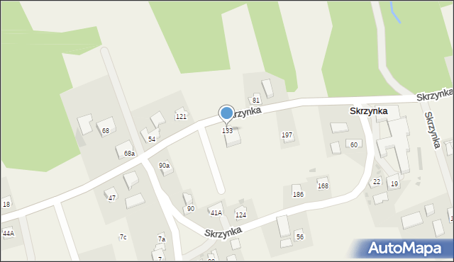 Skrzynka, Skrzynka, 133, mapa Skrzynka