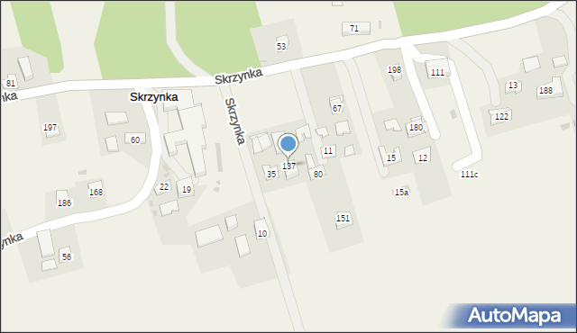 Skrzynka, Skrzynka, 137, mapa Skrzynka