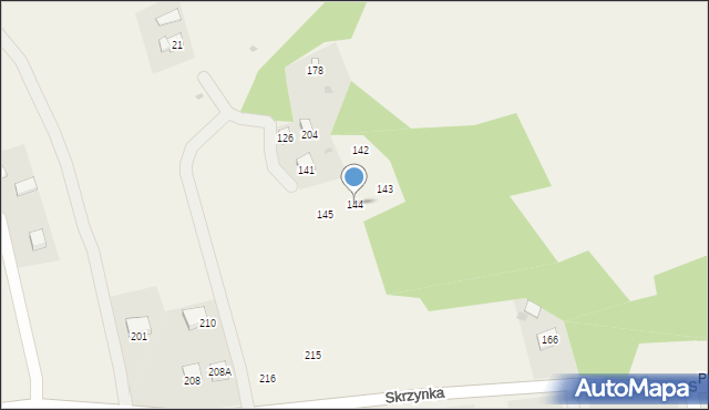 Skrzynka, Skrzynka, 144, mapa Skrzynka