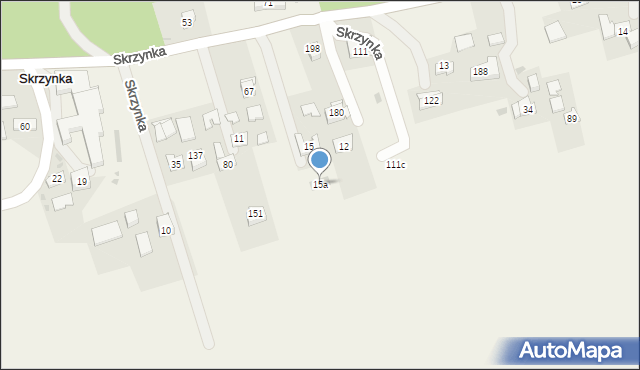 Skrzynka, Skrzynka, 15a, mapa Skrzynka