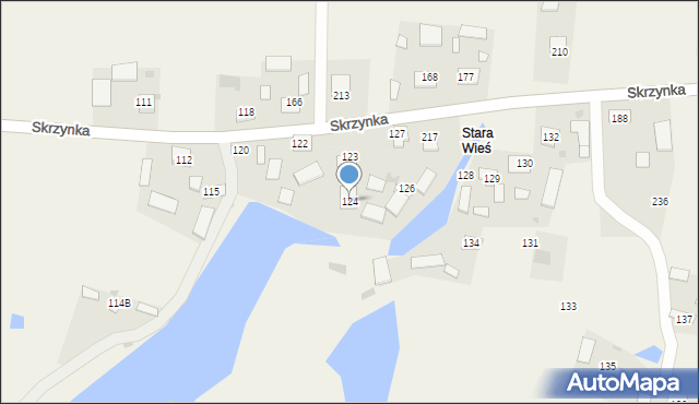 Skrzynka, Skrzynka, 124, mapa Skrzynka