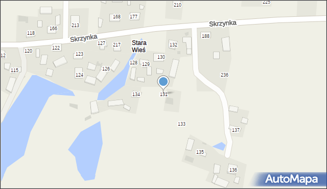 Skrzynka, Skrzynka, 131, mapa Skrzynka