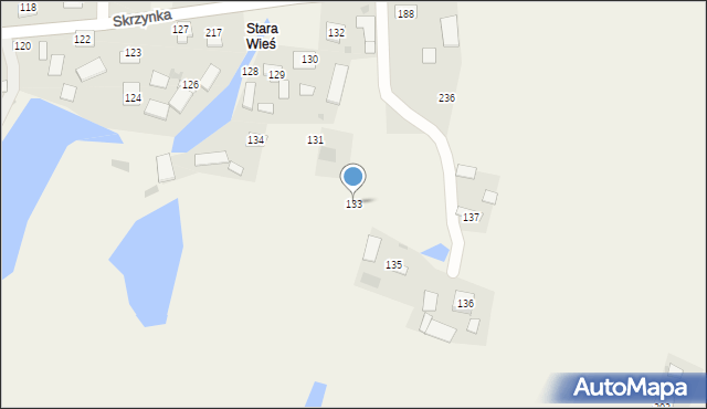 Skrzynka, Skrzynka, 133, mapa Skrzynka