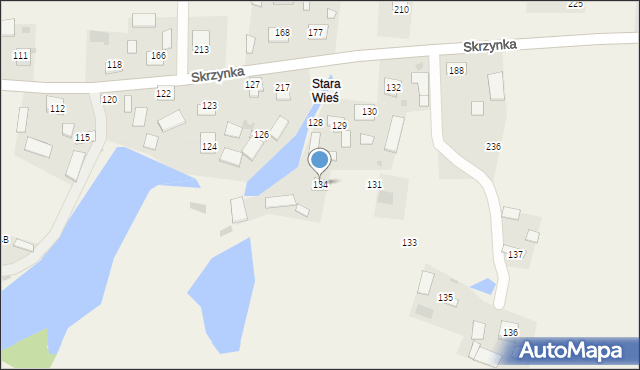 Skrzynka, Skrzynka, 134, mapa Skrzynka