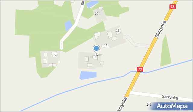 Skrzynka, Skrzynka, 15, mapa Skrzynka