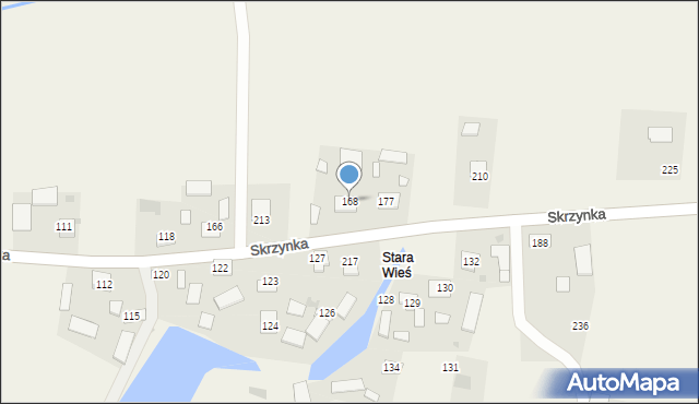 Skrzynka, Skrzynka, 168, mapa Skrzynka