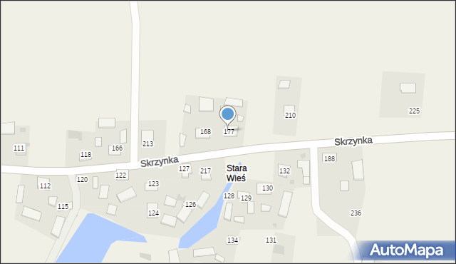 Skrzynka, Skrzynka, 177, mapa Skrzynka