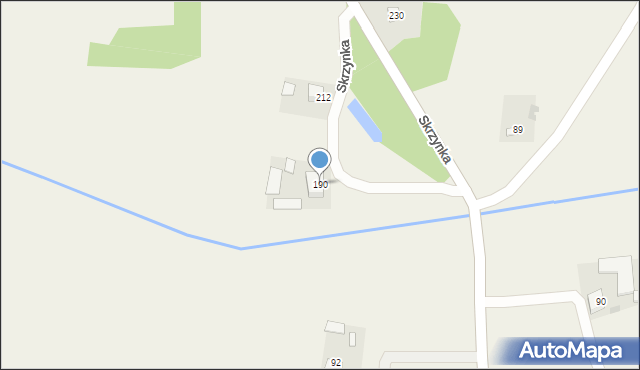 Skrzynka, Skrzynka, 190, mapa Skrzynka