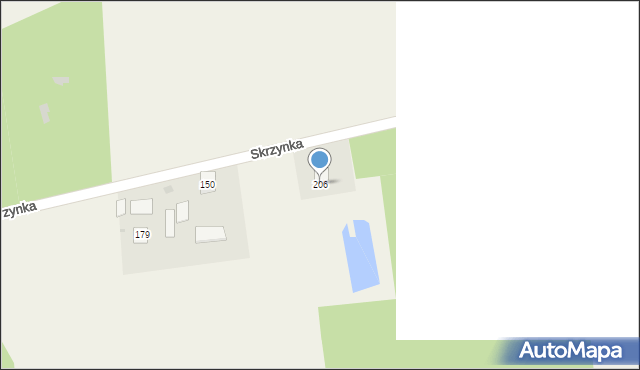 Skrzynka, Skrzynka, 206, mapa Skrzynka