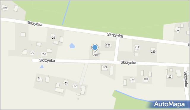 Skrzynka, Skrzynka, 218, mapa Skrzynka