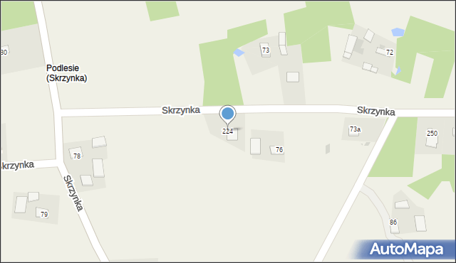 Skrzynka, Skrzynka, 224, mapa Skrzynka