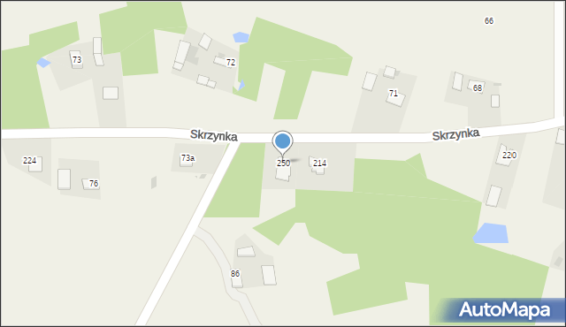 Skrzynka, Skrzynka, 250, mapa Skrzynka