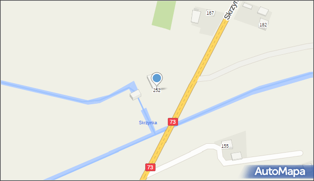 Skrzynka, Skrzynka, 252, mapa Skrzynka