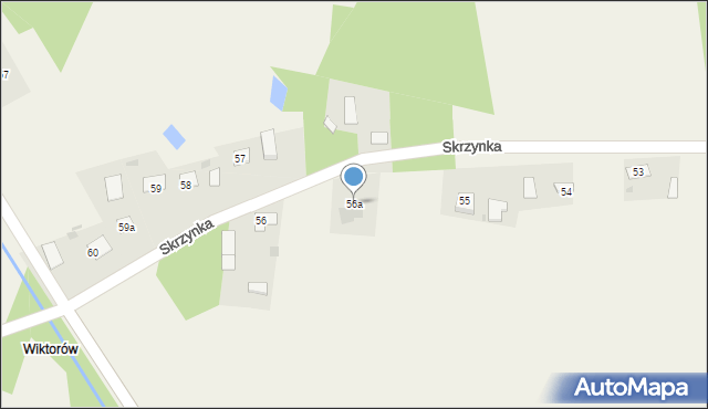 Skrzynka, Skrzynka, 56a, mapa Skrzynka