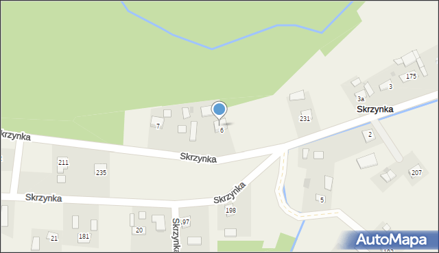 Skrzynka, Skrzynka, 6a, mapa Skrzynka