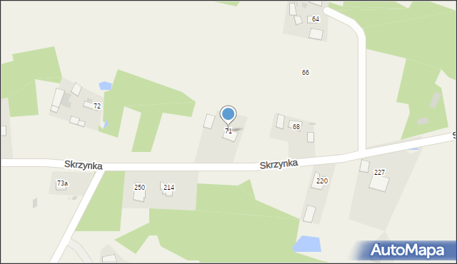 Skrzynka, Skrzynka, 71, mapa Skrzynka