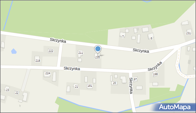 Skrzynka, Skrzynka, 8, mapa Skrzynka