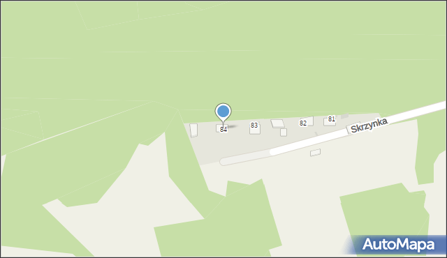 Skrzynka, Skrzynka, 84, mapa Skrzynka
