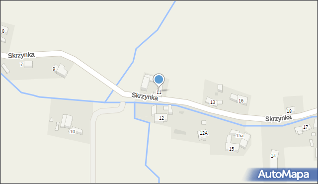 Skrzynka, Skrzynka, 11, mapa Skrzynka