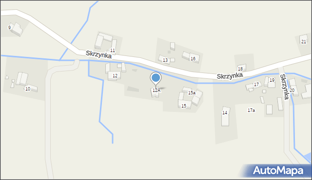 Skrzynka, Skrzynka, 12A, mapa Skrzynka