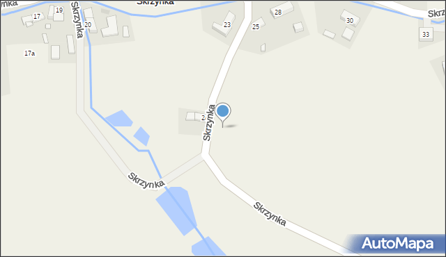 Skrzynka, Skrzynka, 25a, mapa Skrzynka