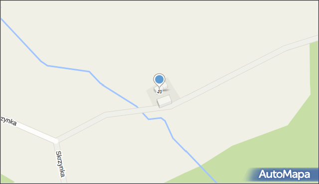 Skrzynka, Skrzynka, 49, mapa Skrzynka