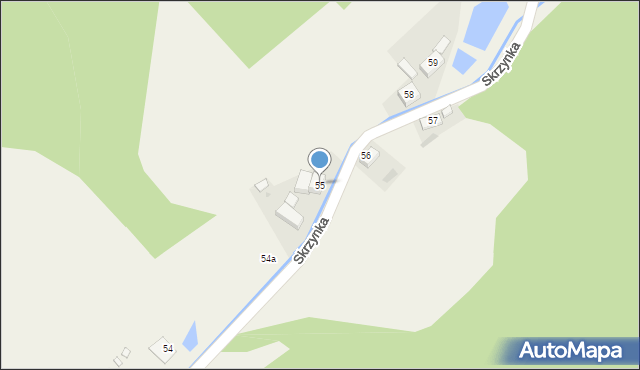 Skrzynka, Skrzynka, 55, mapa Skrzynka