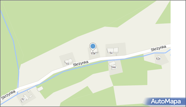 Skrzynka, Skrzynka, 63a, mapa Skrzynka