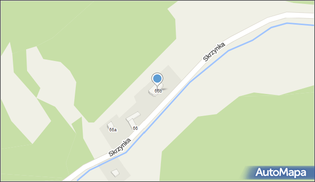Skrzynka, Skrzynka, 66b, mapa Skrzynka
