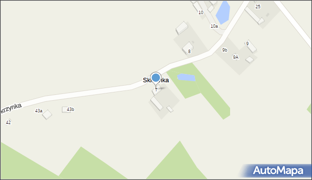 Skrzynka, Skrzynka, 7, mapa Skrzynka