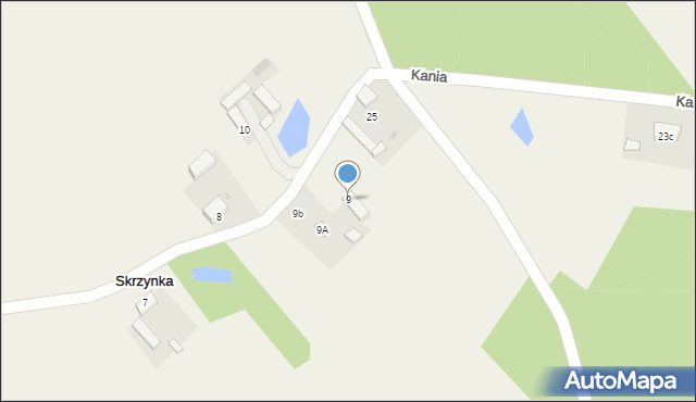 Skrzynka, Skrzynka, 9, mapa Skrzynka