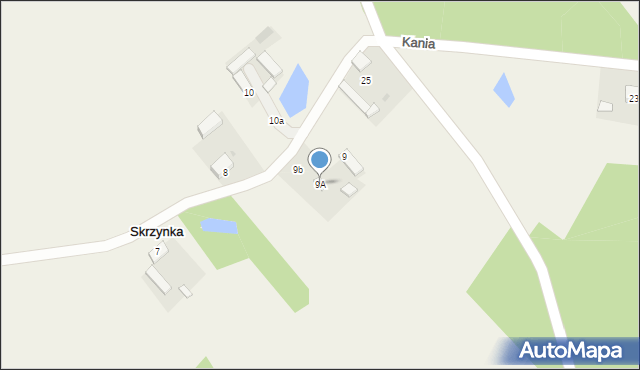 Skrzynka, Skrzynka, 9A, mapa Skrzynka