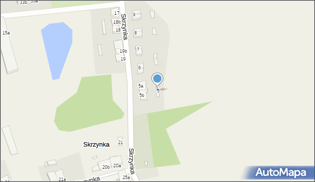 Skrzynka, Skrzynka, 5, mapa Skrzynka