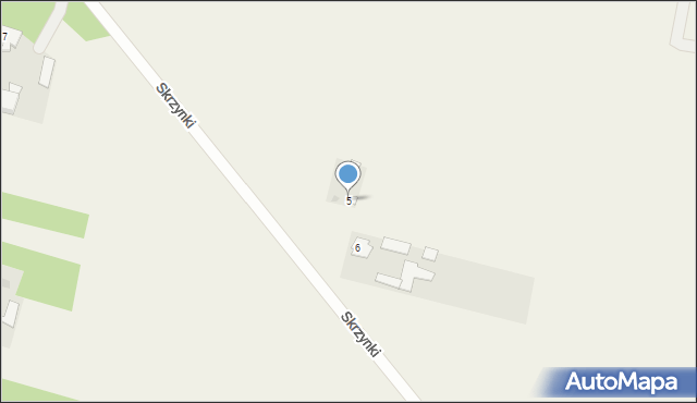 Skrzynki, Skrzynki, 5, mapa Skrzynki