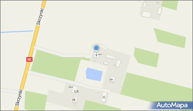 Skrzynki, Skrzynki, 9, mapa Skrzynki
