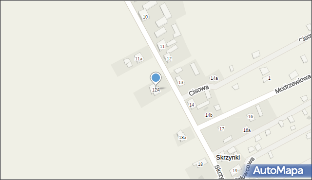Skrzynki, Skrzynki, 12A, mapa Skrzynki