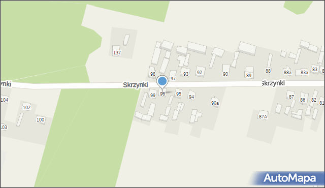 Skrzynki, Skrzynki, 96, mapa Skrzynki